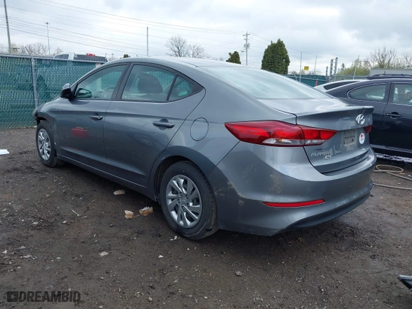 2018 Hyundai Elantra SE with VIN KMHD74LF3JU659748, listed as a IAAI auction lot 41971050 with 124,851 mi miles. Bid and sale history available at carsss.com. Image 3.