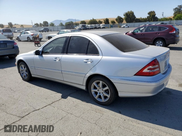 2007 Mercedes-Benz C 280 Luxury with VIN WDBRF54H67A929549, listed as a Copart auction lot 61799105 with 86,321 mi miles and Clean title. Bid and sale history available at DreamBid. Image 2.