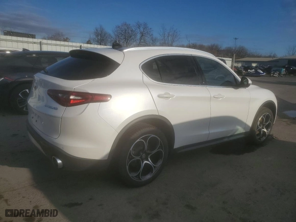 2019 Alfa Romeo Stelvio Ti with VIN ZASPAKBN1K7C56746, listed as a Copart auction lot 87150364 with 58,055 mi miles and Salvage Title. Bid and sale history available at carsss.com. Image 3.