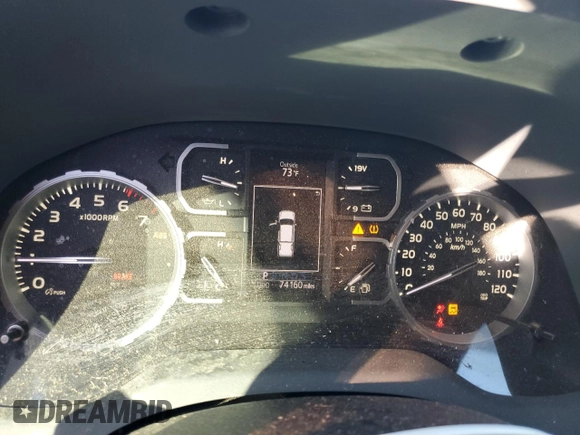 2020 Toyota Tundra 2WD SR with VIN 5TFRY5F16LX269998, listed as a Copart auction lot 81374574 with 74,160 mi miles and Clean Title. Bid and sale history available at carsss.com. Image 9.