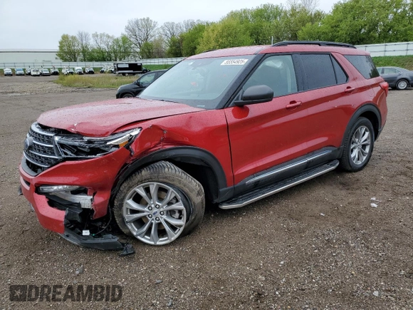 2023 Ford Explorer XLT с VIN 1FMSK8DH7PGA54572, выставлен на аукционе Copart как лот 55554925 с пробегом 35 686 миль миль и Чистый • Clean title. История ставок и продаж доступна на DreamBid. Изображение 1.