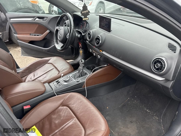 2015 Audi A3 1.8T Premium with VIN WAUACGFF6F1061515, listed as a Copart auction lot 49548125 with 160,743 mi miles and Clean Title. Bid and sale history available at carsss.com. Image 5.