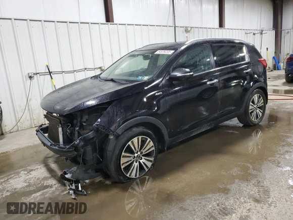 2015 Kia Sportage EX with VIN KNDPCCAC3F7712406, listed as a Copart auction lot 54839205 with 108,569 mi miles and Salvage title. Bid and sale history available at DreamBid. Image 1.