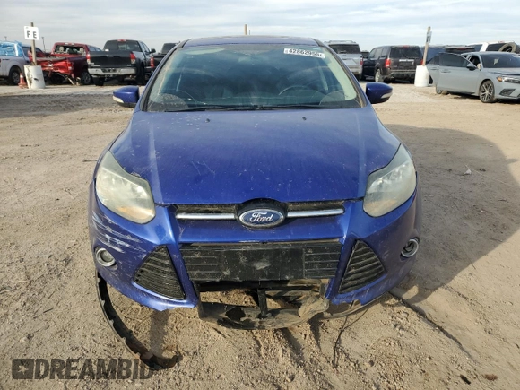 2013 Ford Focus Titanium with VIN 1FADP3J27DL169926, listed as a Copart auction lot 42862955 with 127,908 mi miles and Salvage Title. Bid and sale history available at carsss.com. Image 5.