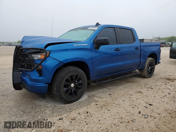 2022 Chevrolet Silverado 1500 Custom with VIN 3GCPABEK4NG536745, listed as a Copart auction lot 51083935 with 88,669 mi miles and Salvage Title. Bid and sale history available at DreamBid. Image 1.