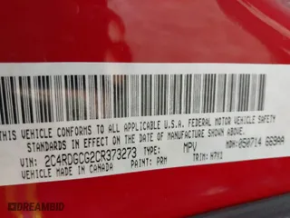 2012 Dodge Grand Caravan SXT with VIN 2C4RDGCG2CR373273, listed as a IAAI auction lot 41868364 with 130,197 mi miles. Bid and sale history available at carsss.com. Image 9.