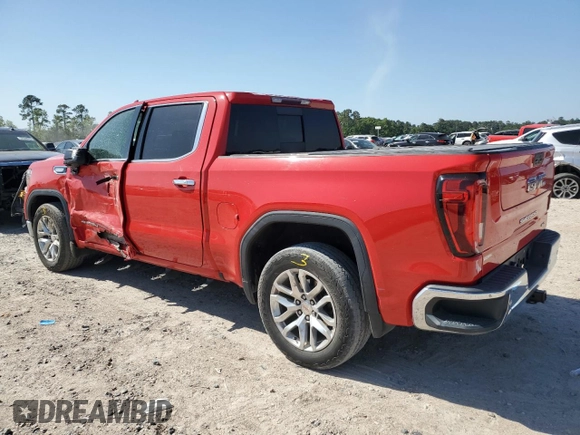 2020 GMC Sierra 1500 SLT with VIN 3GTP8DED3LG324005, listed as a Copart auction lot 52214755 with 72,397 mi miles and Salvage title. Bid and sale history available at DreamBid. Image 2.