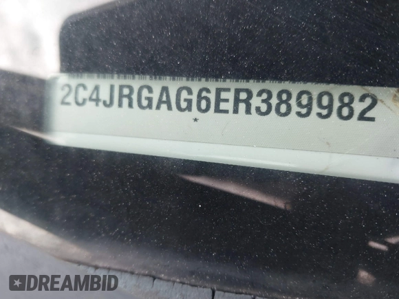 2014 Ram Cargo Van Tradesman with VIN 2C4JRGAG6ER389982, listed as a IAAI auction lot 41332110 with 133,351 mi miles. Bid and sale history available at carsss.com. Image 9.
