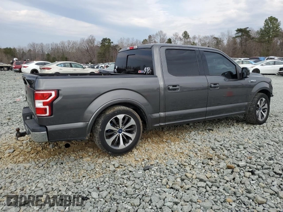 2019 Ford F-150 XL with VIN 1FTEW1C54KKC39558, listed as a Copart auction lot 46695815 with 146,507 mi miles and Salvage Title. Bid and sale history available at DreamBid. Image 3.
