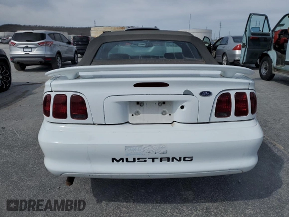 1998 Ford Mustang with VIN 1FAFP4447WF161919, listed as a Copart auction lot 50103405 with 138,267 mi miles and Clean title. Bid and sale history available at DreamBid. Image 6.