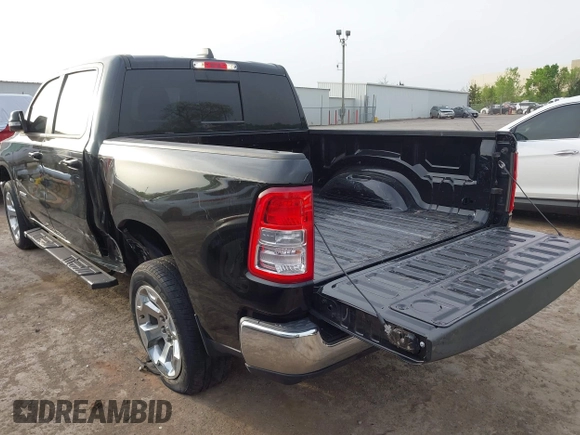 2022 Ram 1500 Lone Star with VIN 1C6RREFG1NN253599, listed as a IAAI auction lot 42065945 with 43,726 mi miles and . Bid and sale history available at DreamBid. Image 3.