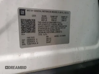 2021 GMC Terrain SLT with VIN 3GKALVEV5ML345471, listed as a Copart auction lot 42094475 with Not Provided miles and Salvage Title. Bid and sale history available at DreamBid. Image 14.