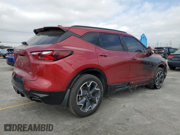 2020 Chevrolet Blazer RS with VIN 3GNKBERS6LS586163, listed as a Copart auction lot 56424945 with 68,820 mi miles and Salvage title. Bid and sale history available at DreamBid. Image 3.