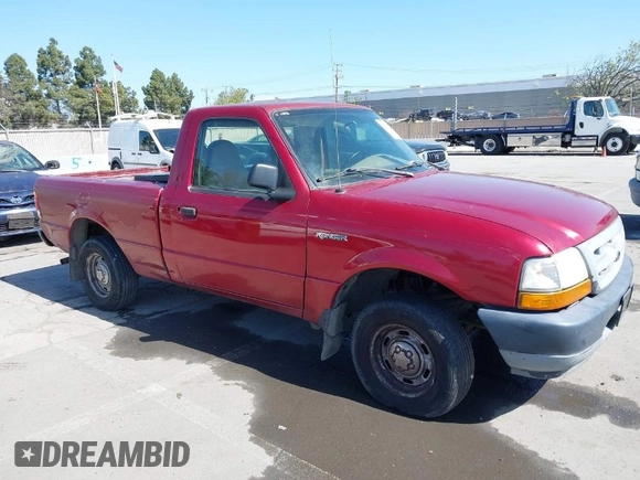1999 Ford Ranger XL with VIN 1FTYR10C0XPB35439, listed as a IAAI auction lot 41969738 with 314,227 mi miles. Bid and sale history available at carsss.com. Image 1.