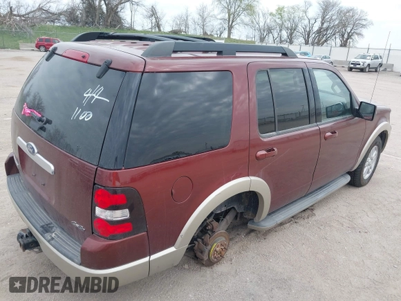 2010 Ford Explorer Eddie Bauer with VIN 1FMEU7EE7AUA59348, listed as a IAAI auction lot 42110547 with 102,306 mi miles. Bid and sale history available at carsss.com. Image 4.