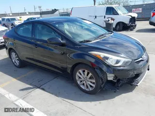 2014 Hyundai Elantra SE with VIN 5NPDH4AE4EH513029, listed as a IAAI auction lot 41997586 with 108,271 mi miles. Bid and sale history available at carsss.com. Image 1.
