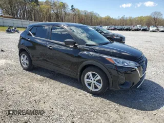 2024 Nissan Kicks S with VIN 3N1CP5BV9RL565865, listed as a Copart auction lot 50495815 with 8,343 mi miles and Salvage Title. Bid and sale history available at carsss.com. Image 4.