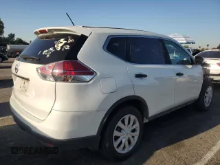 2016 Nissan Rogue S with VIN 5N1AT2MT7GC852541, listed as a Copart auction lot 52016205 with 78,005 mi miles and Salvage Title. Bid and sale history available at carsss.com. Image 3.
