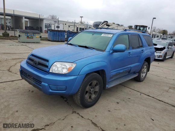2003 Toyota 4Runner Limited with VIN JTEZU17R830013312, listed as a Copart auction lot 85605814 with 222,587 mi miles and Salvage Title. Bid and sale history available at carsss.com. Image 1.