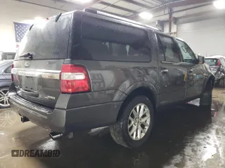 2017 Ford Expedition EL Limited with VIN 1FMJK2AT1HEA83273, listed as a Copart auction lot 84291024 with 100,845 mi miles and Salvage Title. Bid and sale history available at carsss.com. Image 3.