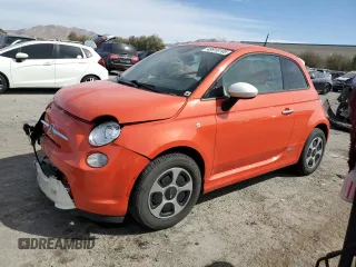 2013 FIAT 500e с VIN 3C3CFFGE9DT739073, выставлен на аукционе Copart как лот 49918105 с пробегом 70 793 миль миль и Списание • Salvage title. История ставок и продаж доступна на DreamBid. Изображение 1.