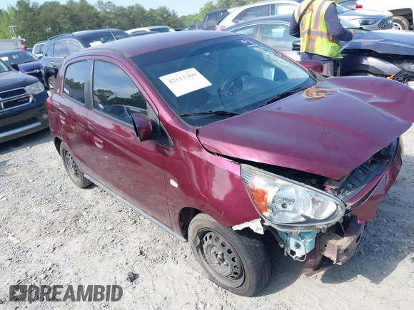 2018 Mitsubishi Mirage ES with VIN ML32A3HJXJH005913, listed as a IAAI auction lot 42112960 with 70,000 mi miles and . Bid and sale history available at DreamBid. Image 1.