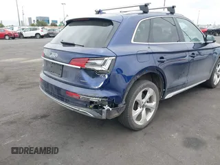 2021 Audi Q5 Premium Plus with VIN WA1BAAFY8M2022843, listed as a IAAI auction lot 42056110 with 32,036 mi miles and . Bid and sale history available at DreamBid. Image 6.