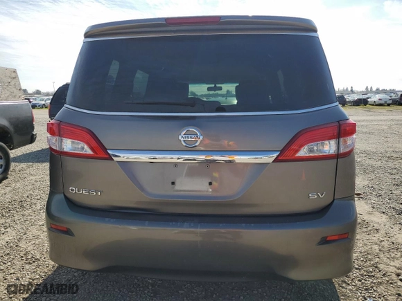 2017 Nissan Quest SV with VIN JN8AE2KP7H9166636, listed as a Copart auction lot 42658454 with 97,372 mi miles. Bid and sale history available at carsss.com. Image 6.