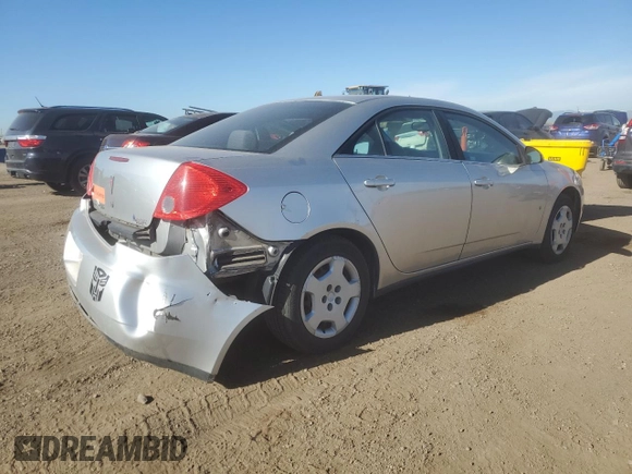 2008 Pontiac G6 1SV Value Leader with VIN 1G2ZF57B984274560, listed as a Copart auction lot 53323555 with 95,246 mi miles and Salvage Title. Bid and sale history available at DreamBid. Image 3.