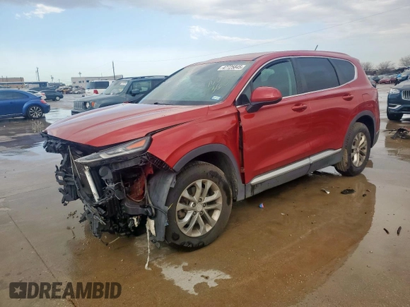 2020 Hyundai Santa Fe SE with VIN 5NMS23AD7LH169071, listed as a Copart auction lot 47725845 with 0 mi miles and Salvage Title. Bid and sale history available at carsss.com. Image 1.