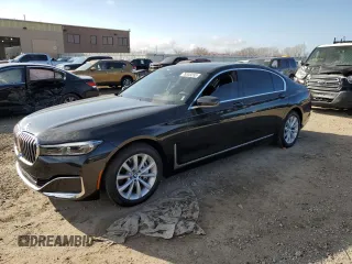 2020 BMW 7 Series 740i xDrive with VIN WBA7T4C0XLGF97467, listed as a Copart auction lot 79343233 with 0 mi miles. Bid and sale history available at carsss.com. Image 1.