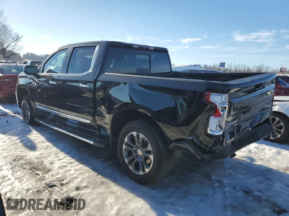 2023 Chevrolet Silverado 1500 with VIN 2GCUDJED6P1136932, listed as a Copart auction lot 87827415 with 9,500 mi miles and Salvage Title. Bid and sale history available at DreamBid. Image 2.