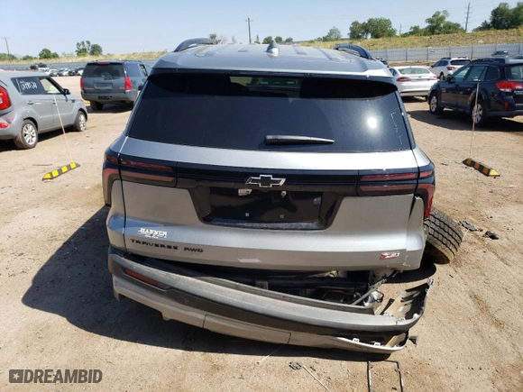 2024 Chevrolet Traverse AWD Z71 with VIN 1GNEVJKS3RJ169570, listed as a Copart auction lot 65659544 with 4,401 mi miles and Salvage Title. Bid and sale history available at carsss.com. Image 6.