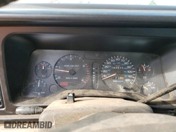 1995 Dodge 2500 with VIN 1B7KF26C8SS170098, listed as a Copart auction lot 47857045 with 192,811 mi miles and Clean Title. Bid and sale history available at carsss.com. Image 9.