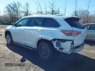 2015 Toyota Highlander Limited z VIN 5TDDKRFH0FS103616, wystawiony jako IAAI lot #41791228 z przebiegiem 132 288 mil mil oraz . Historia ofert i sprzedaży dostępna na DreamBid. Obrazek 3.