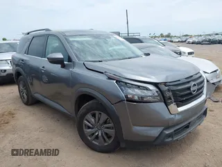 2024 Nissan Pathfinder SV with VIN 5N1DR3BA9RC276196, listed as a IAAI auction lot 42761906 with 31,693 mi miles and . Bid and sale history available at DreamBid. Image 1.