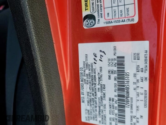 2011 Ford Mustang V6 with VIN 1ZVBP8AM4B5165105, listed as a Copart auction lot 52209855 with 202,568 mi miles and Salvage Title. Bid and sale history available at carsss.com. Image 13.