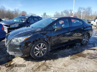 2020 Nissan Versa SV z VIN 3N1CN8EV8LL842287, wystawiony jako Copart lot #43900355 z przebiegiem 93 044 mil mil oraz Czysty tytuł • Clean title. Historia ofert i sprzedaży dostępna na DreamBid. Obrazek 1.