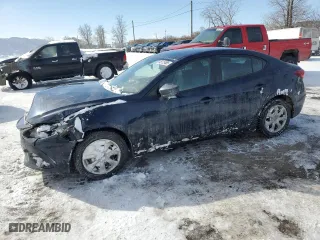 2016 Mazda Mazda3 i Sport with VIN 3MZBM1U70GM294661, listed as a Copart auction lot 46125405 with 130,879 mi miles and Salvage Title. Bid and sale history available at carsss.com. Image 1.