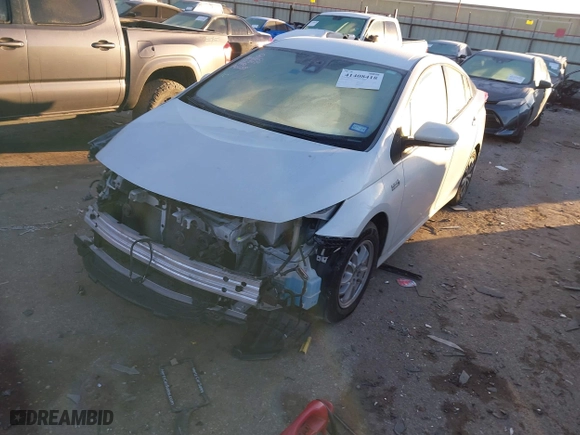 2021 Toyota Prius Prime LE with VIN JTDKAMFP2M3177445, listed as a IAAI auction lot 41408418 with 44,975 mi miles. Bid and sale history available at carsss.com. Image 18.