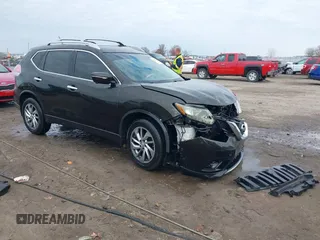 2014 Nissan Rogue S with VIN 5N1AT2MV1EC770125, listed as a IAAI auction lot 41152682 with 153,147 mi miles. Bid and sale history available at carsss.com. Image 1.