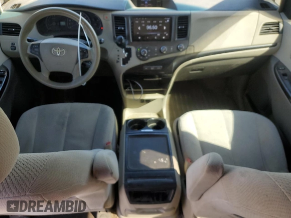 2012 Toyota Sienna LE with VIN 5TDJK3DC3CS040000, listed as a Copart auction lot 49530255 with 165,478 mi miles and Salvage Title. Bid and sale history available at carsss.com. Image 8.