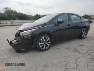 2021 Nissan Versa SR with VIN 3N1CN8FV5ML808372, listed as a Copart auction lot 57815885 with 45,947 mi miles and Salvage title. Bid and sale history available at DreamBid. Image 1.