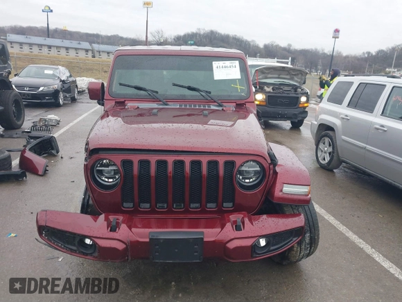 2021 Jeep Wrangler Unlimited Sahara with VIN 1C4HJXEN5MW609102, listed as a IAAI auction lot 41446454 with 31,846 mi miles and . Bid and sale history available at DreamBid. Image 13.