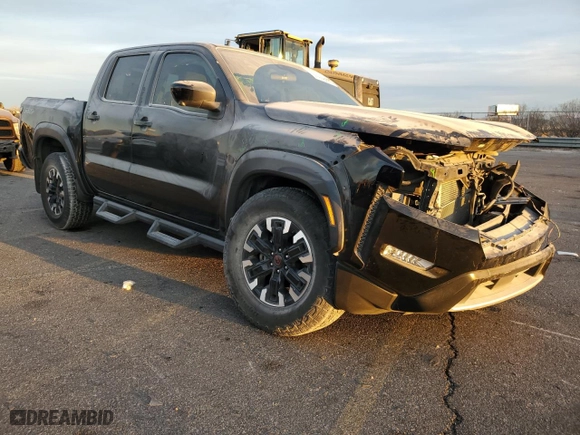 2022 Nissan Frontier PRO-X with VIN 1N6ED1EJ3NN612721, listed as a Copart auction lot 41618295 with 42,337 mi miles and Salvage Title. Bid and sale history available at carsss.com. Image 4.