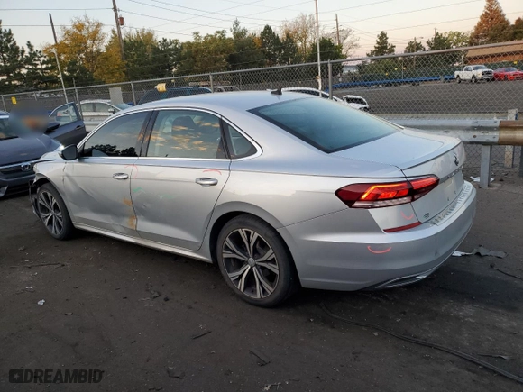2021 Volkswagen Passat 2.0T SE with VIN 1VWSA7A34MC000592, listed as a Copart auction lot 75021444 with 73,927 mi miles and Salvage Title. Bid and sale history available at carsss.com. Image 2.
