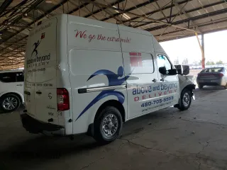 2021 Nissan NV SV with VIN 1N6AF0LY1MN806634, listed as a Copart auction lot 68228664 with 181,076 mi miles and Salvage Title. Bid and sale history available at carsss.com. Image 3.
