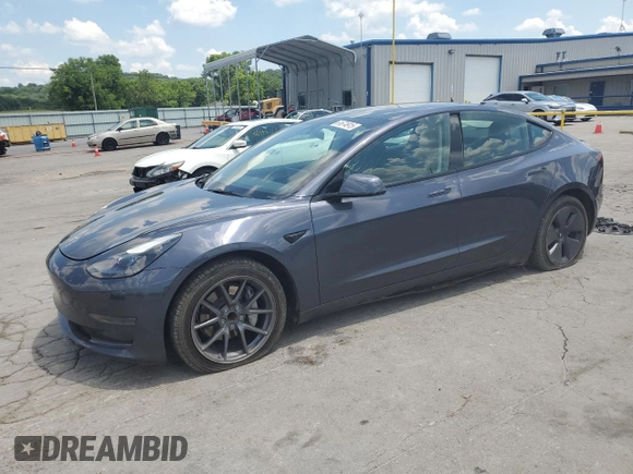 2023 Tesla Model 3 with VIN 5YJ3E1EA7PF576007, listed as a Copart auction lot 61674915 with 15,956 mi miles and Salvage title. Bid and sale history available at DreamBid. Image 1.