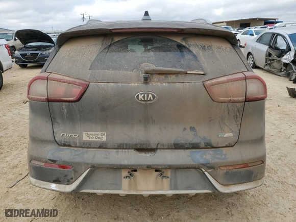 2018 Kia Niro LX with VIN KNDCB3LC2J5118828, listed as a Copart auction lot 46980285 with 108,150 mi miles and Salvage Title. Bid and sale history available at carsss.com. Image 6.