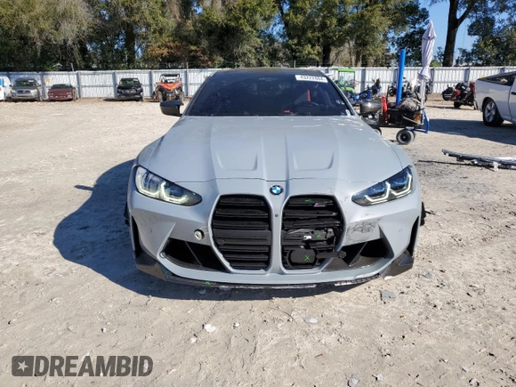 2023 BMW M4 Competition xDrive with VIN WBS43AZ06PCM15004, listed as a Copart auction lot 43222884 with 18,658 mi miles. Bid and sale history available at carsss.com. Image 5.